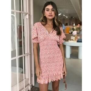 Faithful the Brand Margherita Printed Mini Dress M